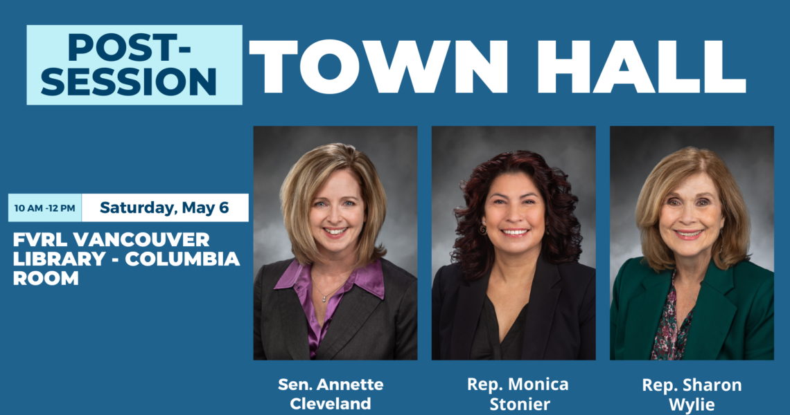 Cleveland, Wylie, Stonier to host post-legislative session town hall  