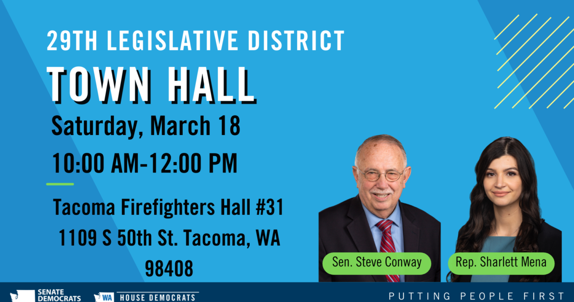 Please join our in-person town hall TOMORROW!