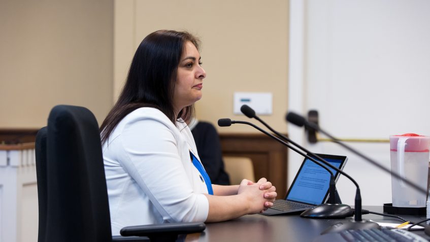 Senator Dhingra testifies in the House Early Learning & Human Services Committee in support of SSB 6566, concerning juvenile offenses, February 16th, 2018.