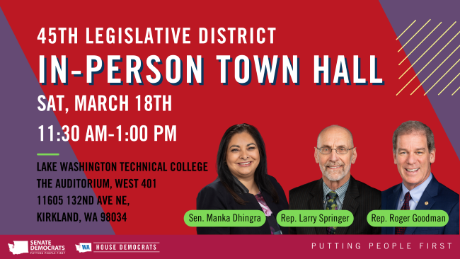 Join us for telephone and in-person town halls