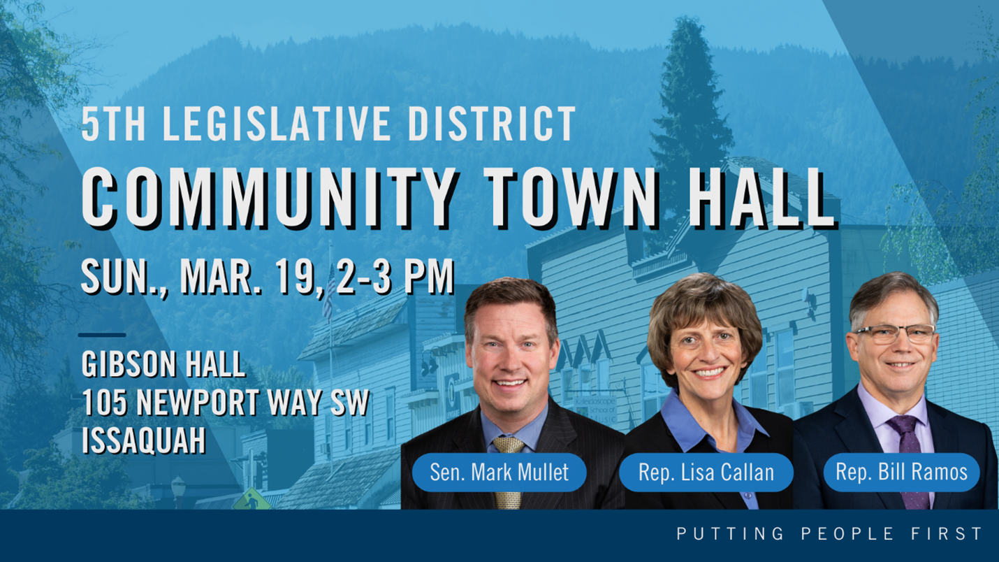 Join Us For A Town Hall Meeting! - Sen. Mark Mullet