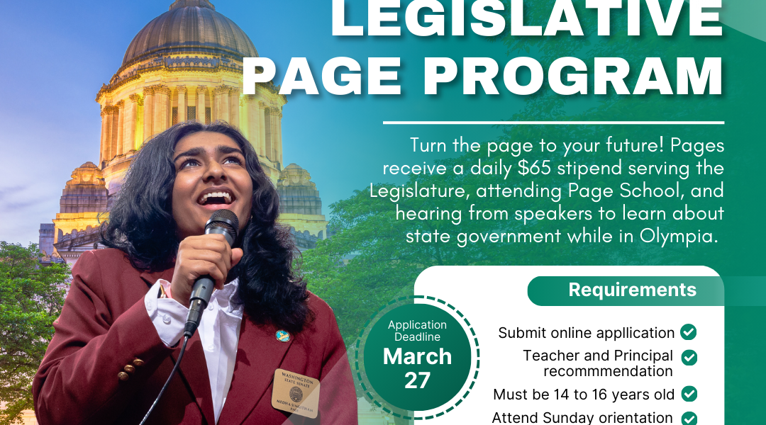 Join our Student Page Program! Plus, Updates on the 2025 Sesssion.