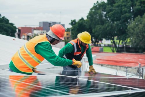 A rooftop solar installation. (Photo courtesy Pexels)